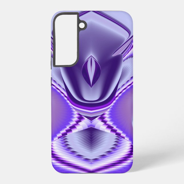 Coque Samsung Galaxy Rêves arc-en-ciel à fleurs violettes (Verso)