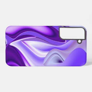 Coque Samsung Galaxy Rêves arc-en-ciel à fleurs violettes