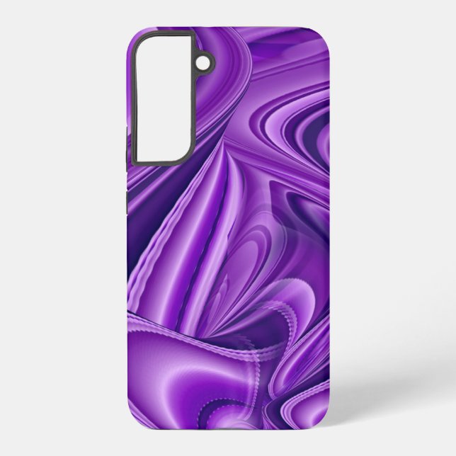Coque Samsung Galaxy Rêves arc-en-ciel à fleurs violettes (Verso)