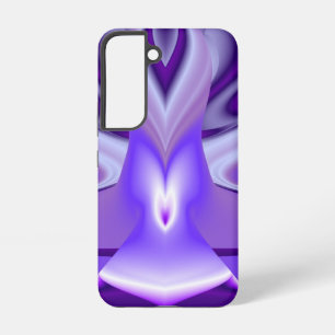 Coque Samsung Galaxy Rêves arc-en-ciel à fleurs violettes