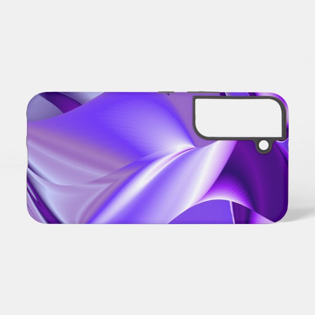 Coque Samsung Galaxy Rêves arc-en-ciel à fleurs violettes (Verso Horizontal)