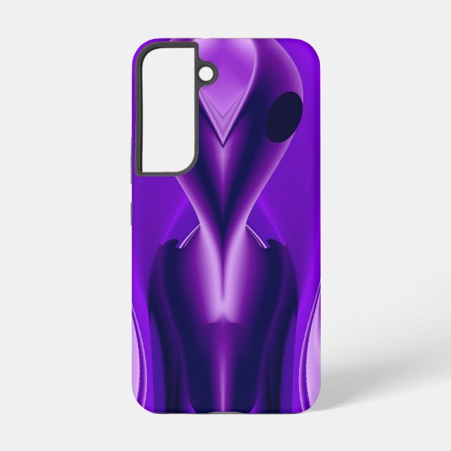 Coque Samsung Galaxy Rêves arc-en-ciel violet 3D, Alien (Verso)
