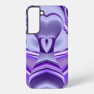 Coque Samsung Galaxy Rêves d'arc-en-ciel de fleurs violettes