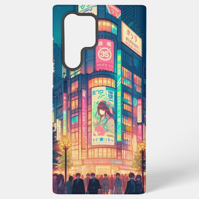 Coque Samsung Galaxy Rêves Néon de Shibuya (Verso)