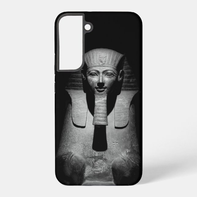 Coque Samsung Galaxy Roi pharaon noir et blanc (Verso)