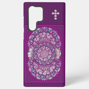 Coque Samsung Galaxy Rosace Rouge Cardinal