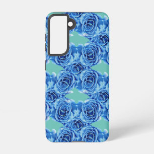 Coque Samsung Galaxy Rose bleu romantique