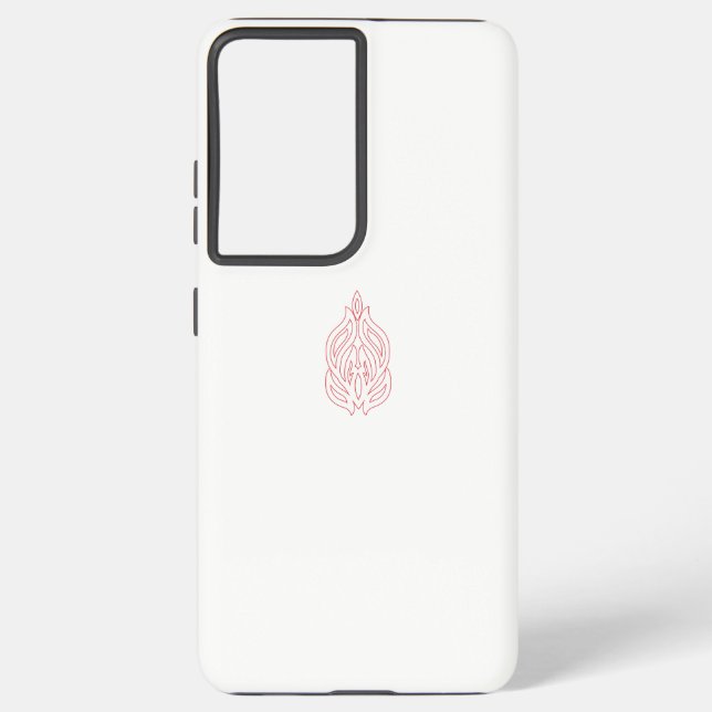 Coque Samsung Galaxy Rose foncé, Agany à chasse, Design décoratif (Verso)