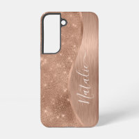Rose Gold Métallisé Paillettes Personnalisé