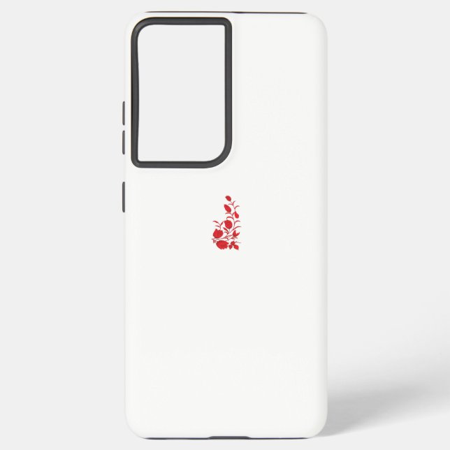 Coque Samsung Galaxy Rose Madder, design floral Thunderbird (Verso)