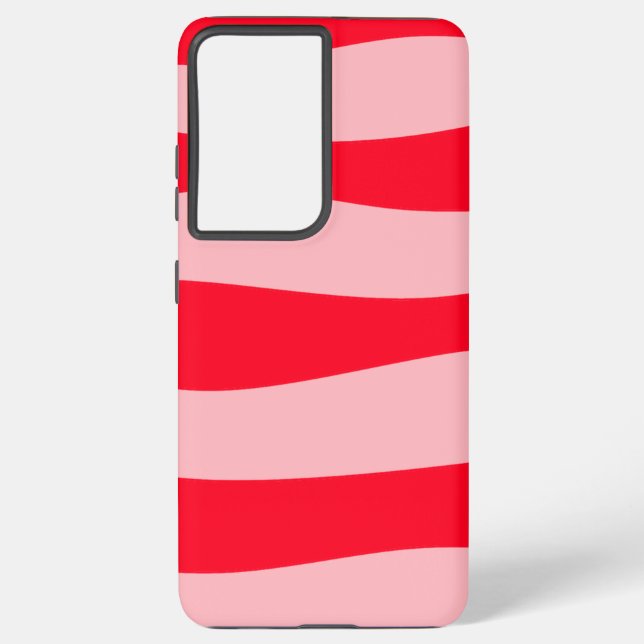 Coque Samsung Galaxy Rouge alterné minimal (Verso)