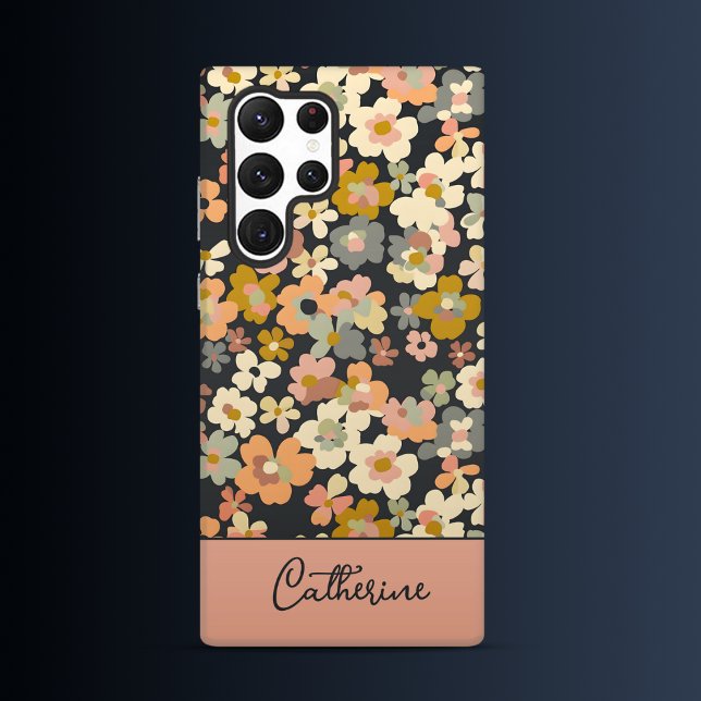 Coque Samsung Galaxy Rouge et Fleur  (Créateur téléchargé)