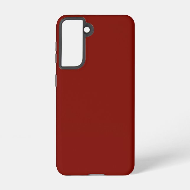 Coque Samsung Galaxy Rouge grange (couleur solide) (Verso)