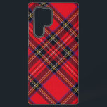 Coque Samsung Galaxy Royal Stewart tartan rouge noir plaid<br><div class="desc">Royal Stewart clan tartan rouge noir plaid</div>