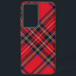 Coque Samsung Galaxy Royal Stewart tartan rouge noir plaid<br><div class="desc">Royal Stewart clan tartan rouge noir plaid</div>