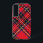 Coque Samsung Galaxy Royal Stewart tartan rouge noir plaid<br><div class="desc">Royal Stewart clan tartan rouge noir plaid</div>