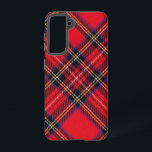 Coque Samsung Galaxy Royal Stewart tartan rouge noir plaid<br><div class="desc">Royal Stewart clan tartan rouge noir plaid</div>