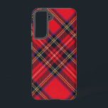 Coque Samsung Galaxy Royal Stewart tartan rouge noir plaid<br><div class="desc">Royal Stewart clan tartan rouge noir plaid</div>