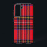 Coque Samsung Galaxy Royal Stewart tartan rouge noir plaid<br><div class="desc">Royal Stewart clan tartan rouge noir plaid</div>