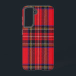 Coque Samsung Galaxy Royal Stewart tartan rouge noir plaid<br><div class="desc">Royal Stewart clan tartan rouge noir plaid</div>