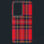 Coque Samsung Galaxy Royal Stewart tartan rouge noir plaid<br><div class="desc">Royal Stewart clan tartan rouge noir plaid</div>