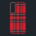 Coque Samsung Galaxy Royal Stewart tartan rouge noir plaid<br><div class="desc">Royal Stewart clan tartan rouge noir plaid</div>