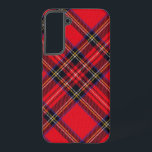 Coque Samsung Galaxy Royal Stewart tartan rouge noir plaid<br><div class="desc">Royal Stewart clan tartan rouge noir plaid</div>