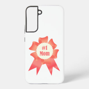 Coque Samsung Galaxy ruban de récompense gagnant du numéro un de maman 