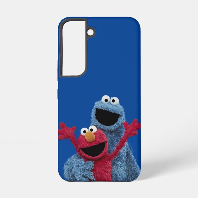 Coque Samsung Galaxy Rue Sésame | Monstre Elmo & Cookie (Verso)