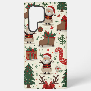 Coque Samsung Galaxy Sacoche téléphonique de Noël pour Samsung Galaxy S