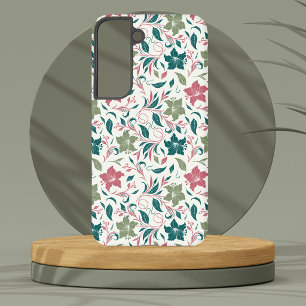 Coque Samsung Galaxy Sage Botanique Vintage & Fleur Rose Mat