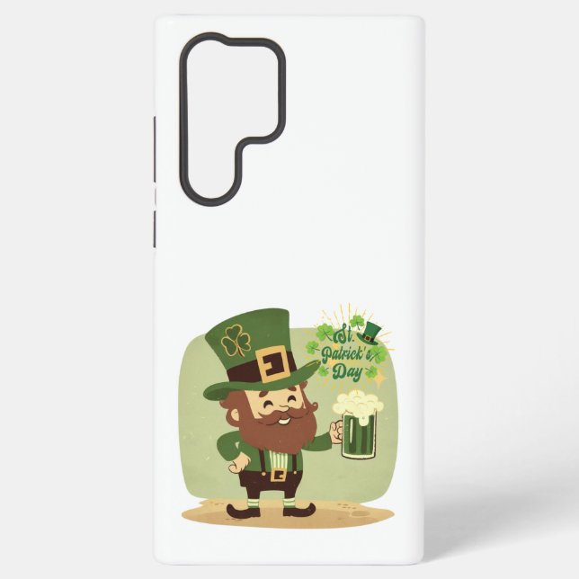 Coque Samsung Galaxy Saint Patrick dans un style vintage (Verso)