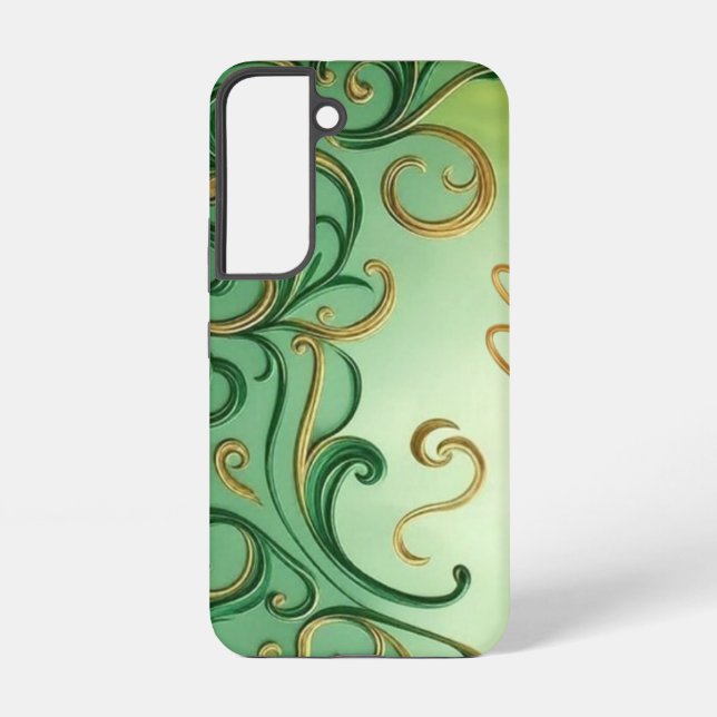 Coque Samsung Galaxy Saint Patrick's Day, régal vert/or (Verso)