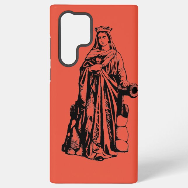 Coque Samsung Galaxy Sainte Barbara Vierge et martyr (Verso)
