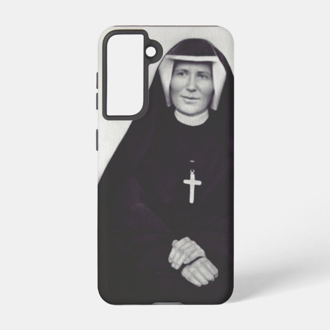 Coque Samsung Galaxy Sainte Faustine Kowalska Apôtre de la Miséricorde  (Verso)