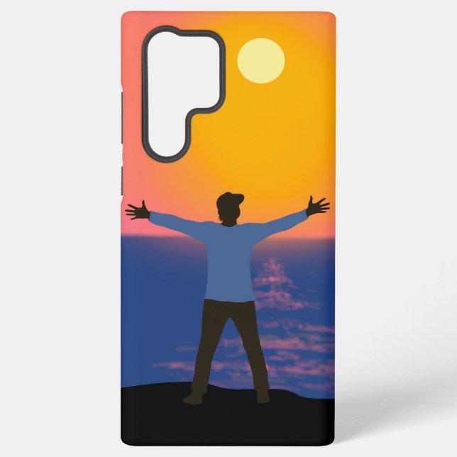 Coque Samsung Galaxy Salutation au soleil (Verso)