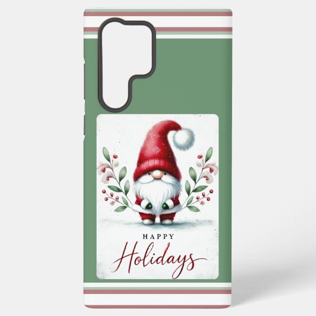 Coque Samsung Galaxy Salutations Festive Gnome (Verso)