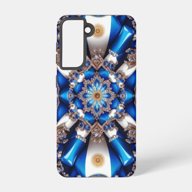 Coque Samsung Galaxy Samsung Galaxy S21 Couleurs argentines Coques (Verso)