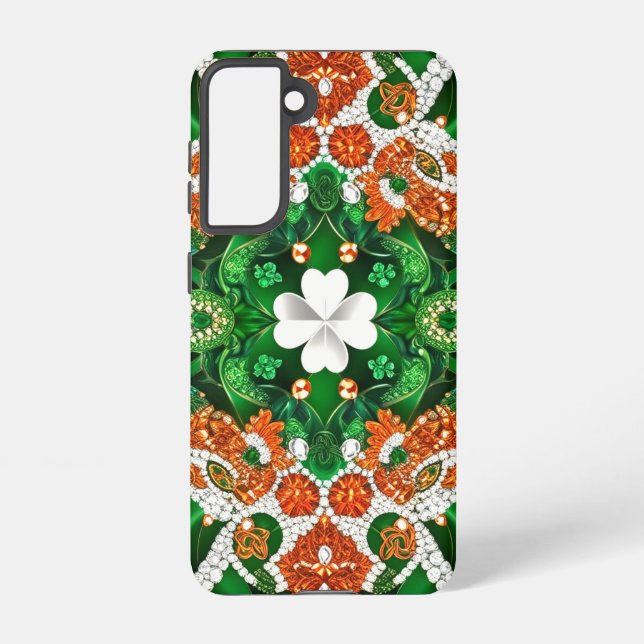 Coque Samsung Galaxy Samsung Galaxy S21 Couleurs irlandaises Coques (Verso)
