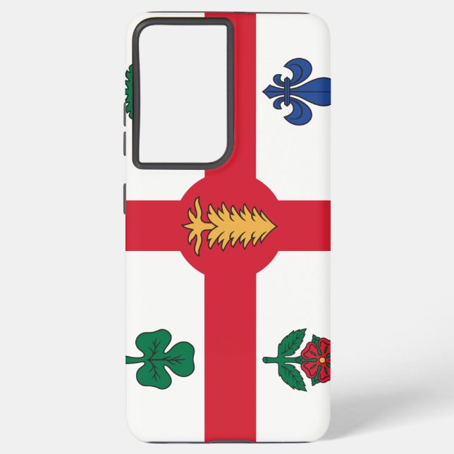 Coque Samsung Galaxy Samsung Galaxy S21 Plus Case flag of Montreal (Verso)