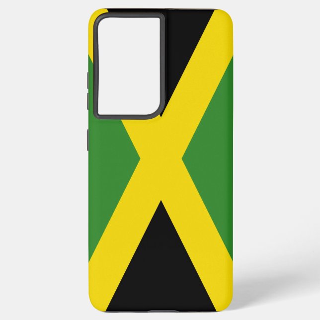 Coque Samsung Galaxy Samsung Galaxy S21 Ultra Coque avec drapeau jamaïc (Verso)