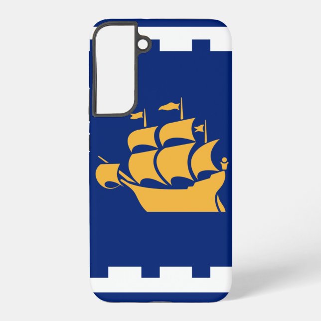 Coque Samsung Galaxy Samsung Galaxy S22 Plus Case Flag of Quebec City (Verso)