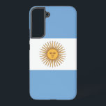 Coque Samsung Galaxy Samsung Galaxy S22 Plus Coque Drapeau de l'Argenti<br><div class="desc">Transformez votre Samsung Galaxy S22 Plus en symbole de fierté argentine avec notre couverture exclusive avec le drapeau de l'Argentine! Réalisée avec une attention minutieuse aux détails, cette couverture présente fièrement le design emblématique du drapeau argentin. Le drapeau présente trois bandes horizontales de bleu clair et blanc, avec au centre...</div>