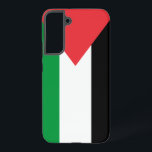 Coque Samsung Galaxy Samsung Galaxy S22 Plus Coque Drapeau de Palestine<br><div class="desc">Protégez votre Samsung Galaxy S22 Plus avec ce coque personnalisé arborant le drapeau de la Palestine ! Conçu pour associer durabilité et style, ce coque présente les couleurs vives et puissantes du drapeau palestinien : rouge, vert, blanc et noir. Le design audacieux non seulement protège votre appareil, mais aussi affiche...</div>