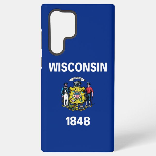 Coque Samsung Galaxy Samsung Galaxy S22 Ultra Coque Wisconsin State (Verso)