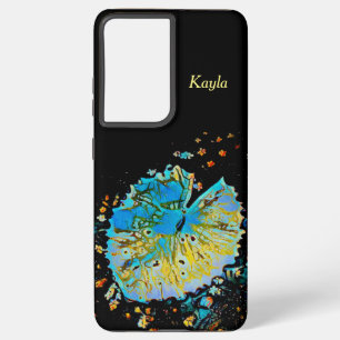 Coque Samsung Galaxy Samsung S21 Ultra Coque Lily Pod avec noir