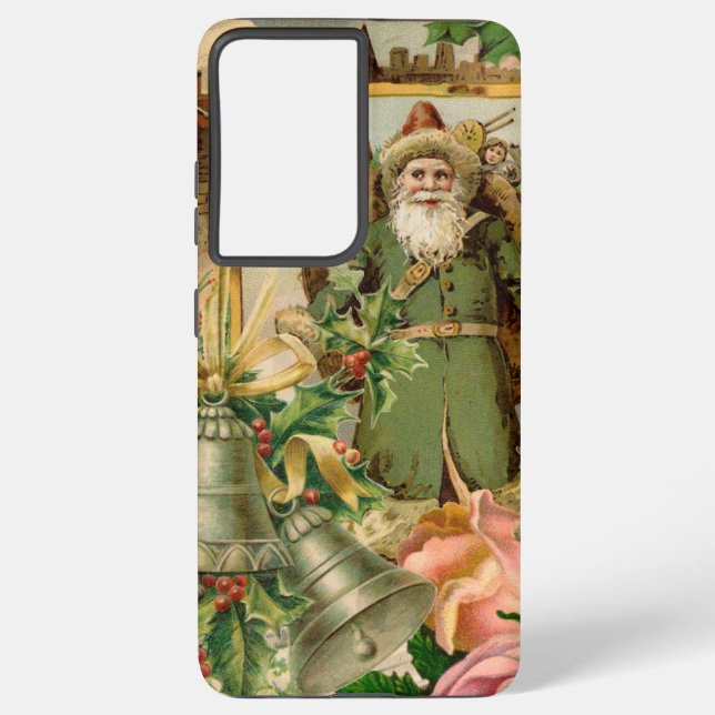 Coque Samsung Galaxy Santa Claus Noël Antiquité Belle Art (Verso)