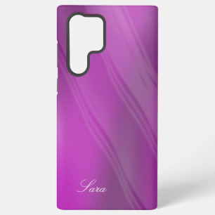 Coque Samsung Galaxy Sara - Modèle pour Votre Nom - Teintes Violettes