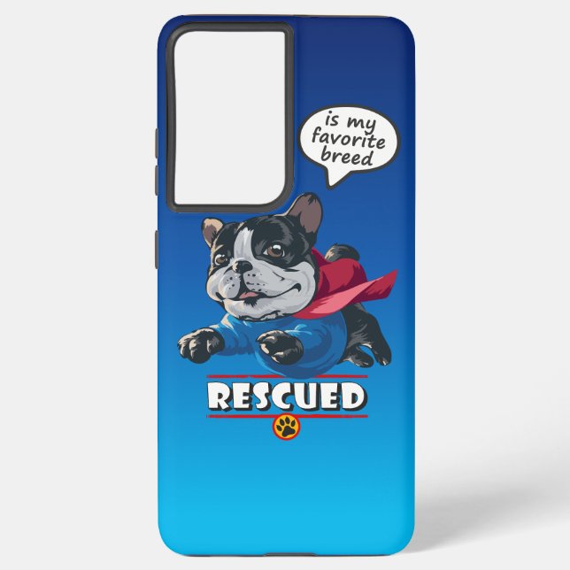 Coque Samsung Galaxy Sauvé est ma race préférée (Verso)