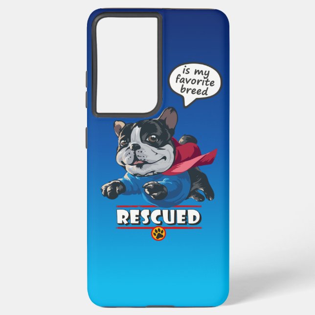 Coque Samsung Galaxy Sauvé est ma race préférée (Verso)